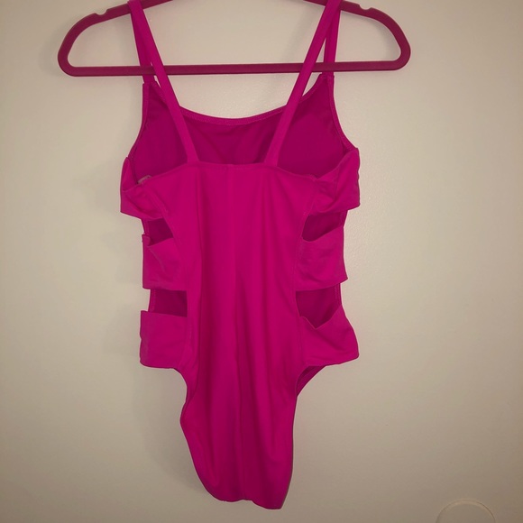 Hot pink one piece swimsuit - Picture 2 of 2
